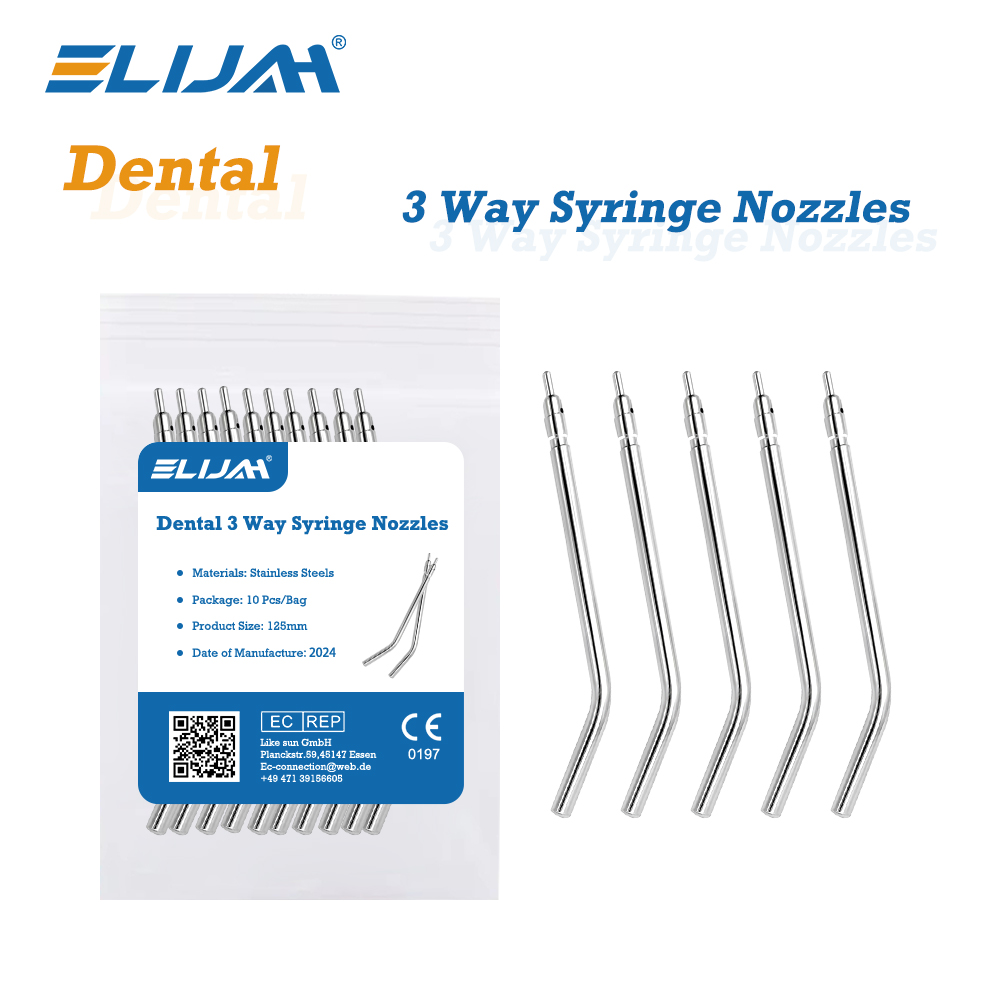 Teeth Whitening Tips - 10pcs Stainless Steel Dental Air Triple