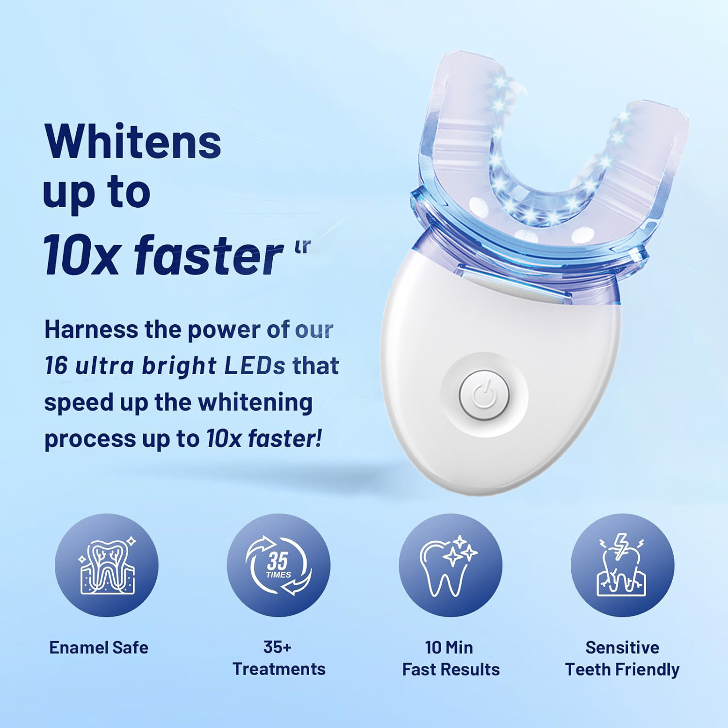Teeth Whitening Kit with LED L - đánh giá và giá Teeth Whitening With Laser