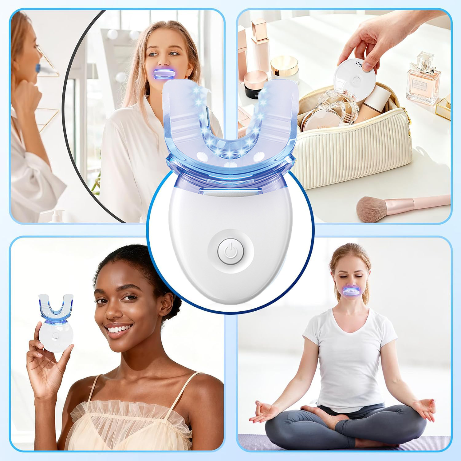 Teeth Whitening Kit with LED L - đánh giá và giá Teeth Whitening With Laser