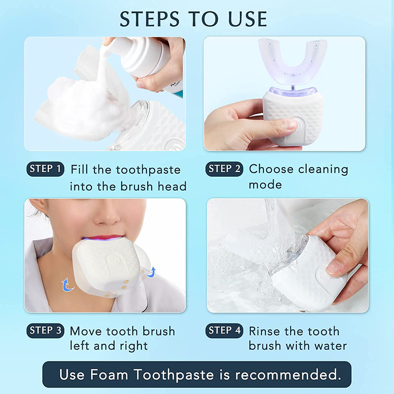 U-Shaped Rechargeable Light Qu - đánh giá và giá Teeth Whitening Zoom
