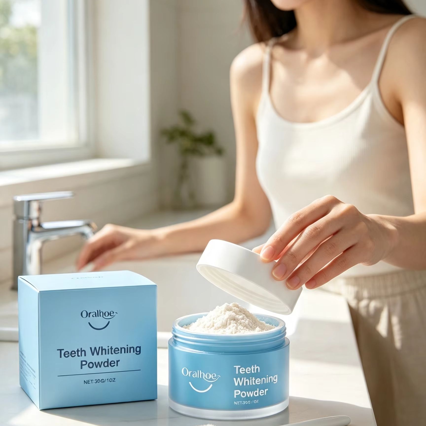 Oralhoe Tooth Powder for Brush - đánh giá và giá Teeth Whitening Near Me