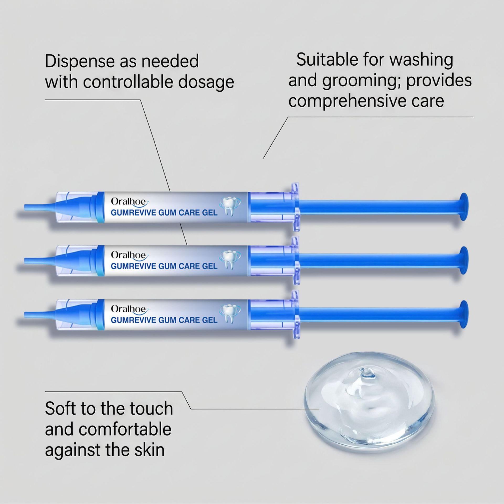 Oral Care Gel 3Pcs Gum Cleanin - đánh giá và giá Teeth Whitening Near Me