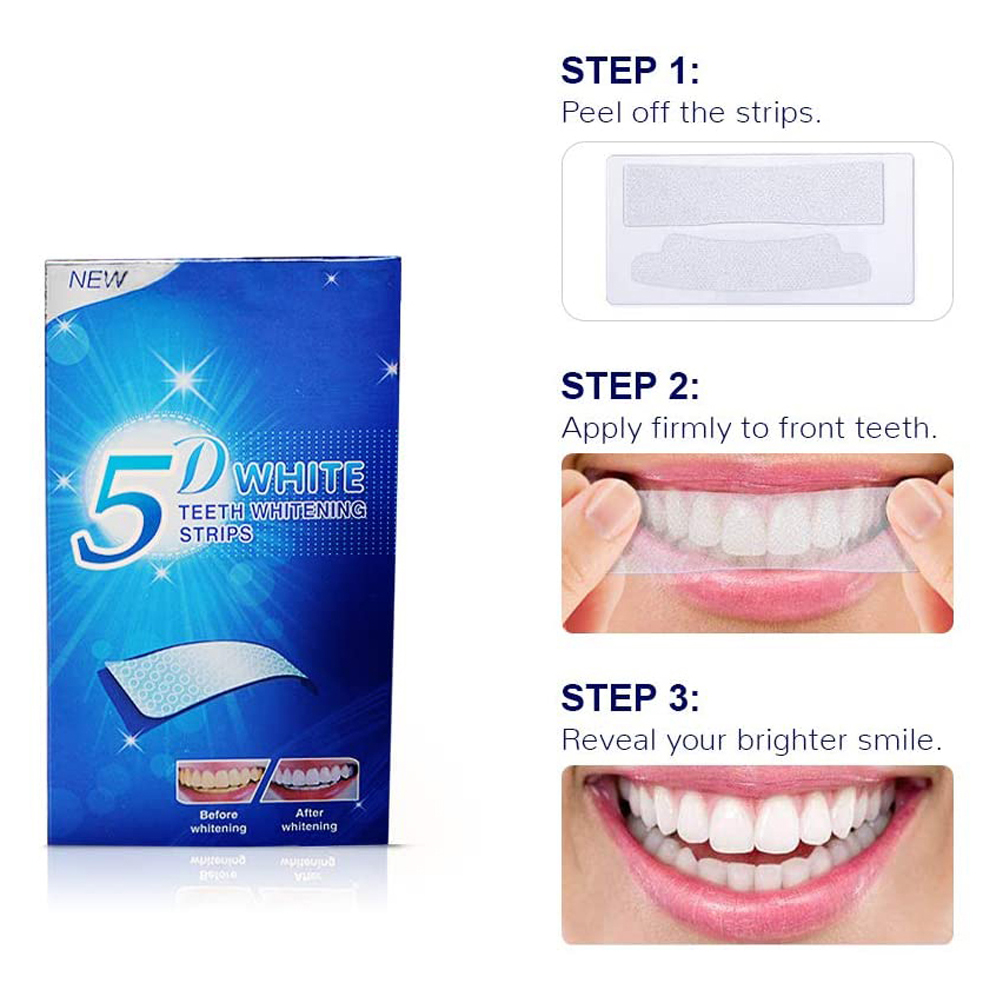 5D White Teeth Whitening Strip - đánh giá và giá Teeth Whitening Near Me